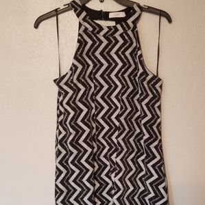 Candies Sparkly Chevron Halter Dress
